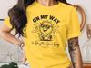 On My Way To Brighten Your Day Shirt – Retro Sunshine Graphic Tee – Positive Vibes Shirt – Cute Happy Aesthetic – Gift for Optimists