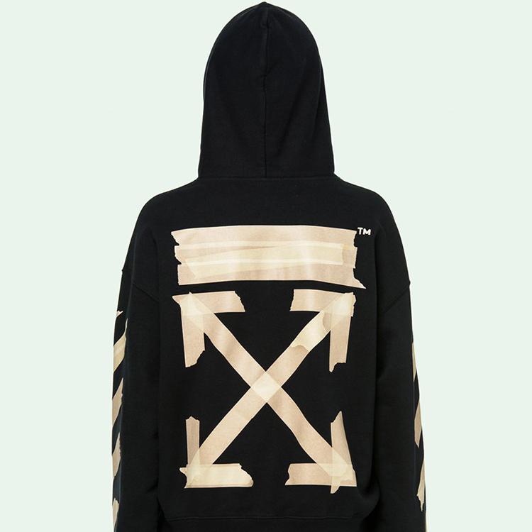 OFF WHITE Толстовка с лентой Diag Arrows OMBB037R20E300021048