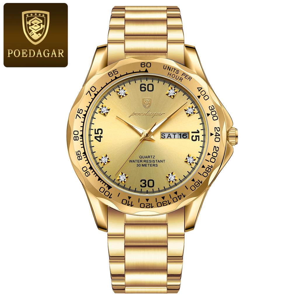 Новые модные брендовые роскошные мужские часы новые водонепроницаемые кварцевые часы из нержавеющей стали классические мужские часы