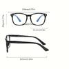 4PCS Reading Glasses Ultra-Light Reading Glasses for Men & Women - Stylish Square Frame Portable Design