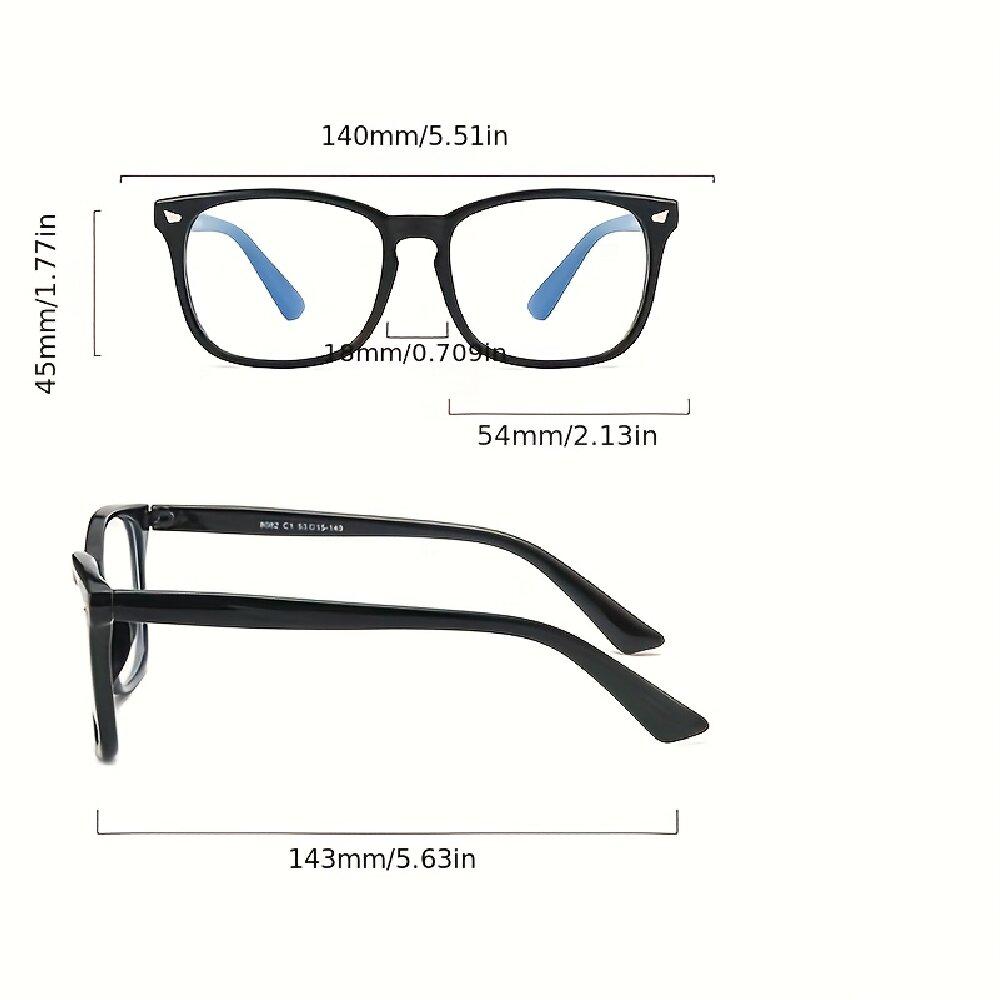 4PCS Reading Glasses Ultra-Light Reading Glasses for Men & Women - Stylish Square Frame Portable Design