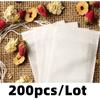 200 шт./лот, чайные пакетики, 5 x 7 см, пустые ароматические чайные пакетики с заживляющей ниткой, фильтровальная бумага для травяного рассыпного чая