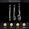 1/4 Hex Shank Socket Adapter Set for Electric Screwdriver Conver To Impact Driver 1/2 3/8 1/2 Square Head Converter Power Tool