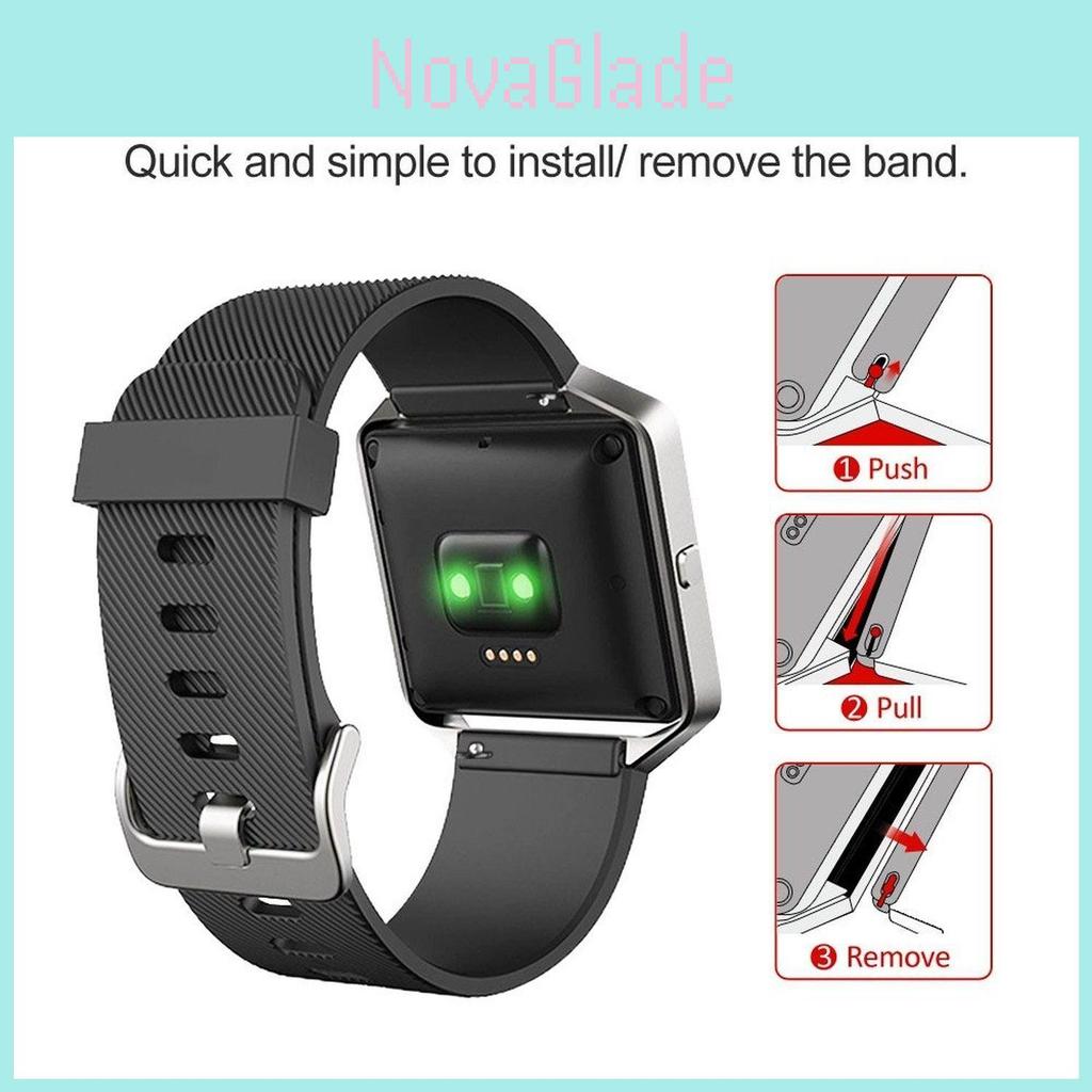 Силиконовый браслет премиум-качества, ремешок для смарт-часов Fitbit Blaze