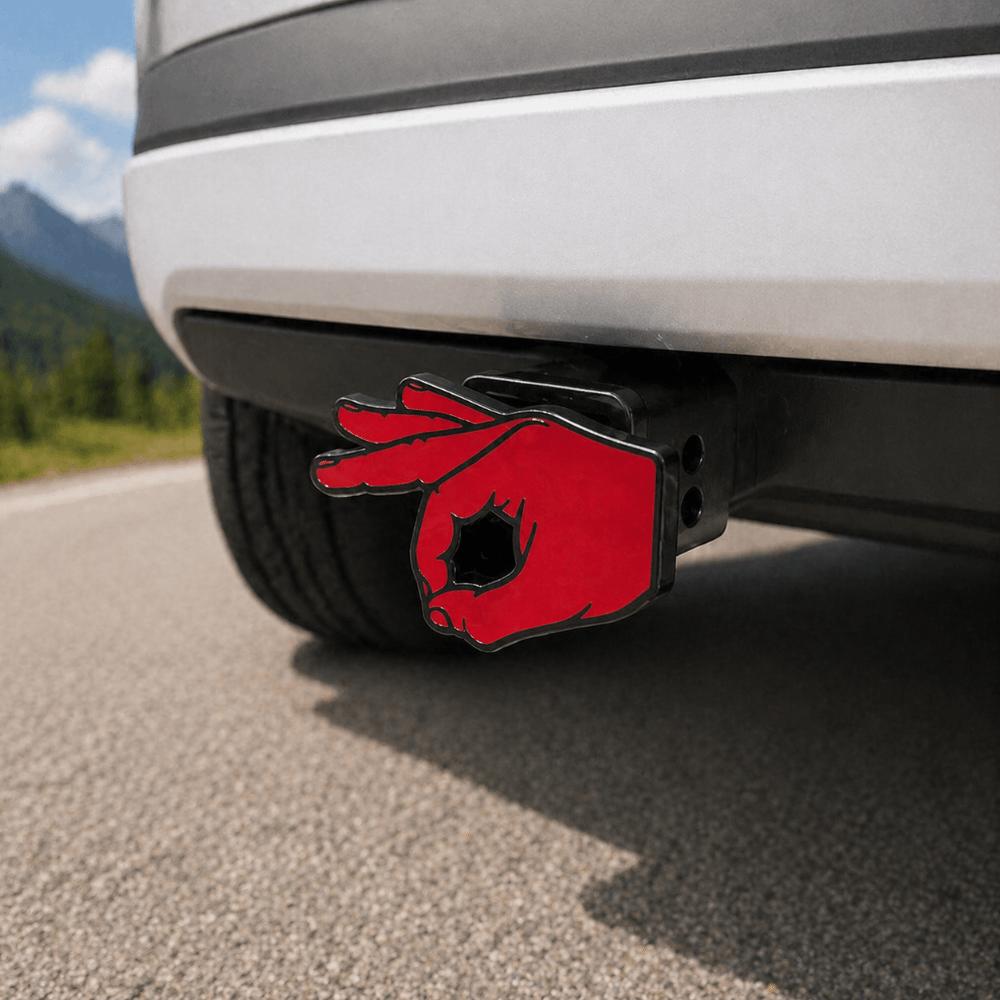 Circle Hand Pattern Trailer Receiver Cover Lightweight Material SUV Rear Cover Outdoor Adventures