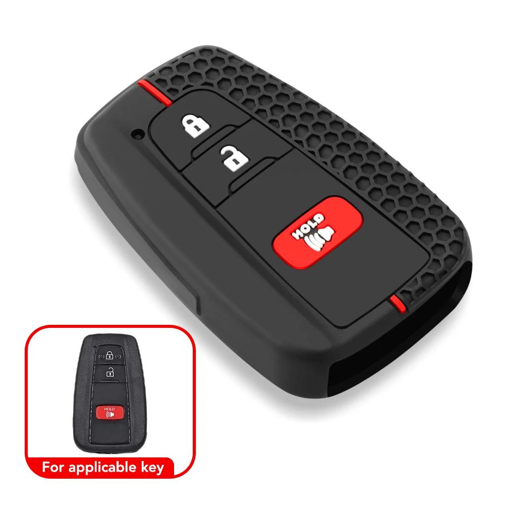 2/3/4 кнопки силиконовый чехол для автомобильного ключа держатель для брелока для Toyota Prius Camry Corolla Avalon CHR RAV4 Land Cruiser Prado брелок