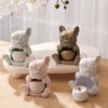 French Bulldog Puppy Hollow Candle Holder Silicone Mold Concrete Plaster Candlestick Mold Resin Cat Soy Wax Holder Candle Jar