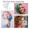 With Plastic Crochet Hook Hair Highlighting Cap Reusable Hair Dye Cap  Hair Dyeing Hairdressing