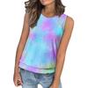 Women's Loose Fashion Casual Print Crew-neck Sleeveless Summer Vest