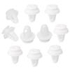 50pcs Universal Automobile Bumpers Hole White Car Door Trim Panel Clip Plastic Auto Fastener Clips Rivet Auto Fasteners For Cars