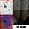 Little Sexy Cute Tattoo for Women Glowing Dark Taty Waterproof Fake Tatoo Luminous Tattoo Stickers Body Art Cartoon Tattoo