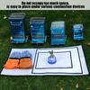 Grey Flame Retardant Rug Fiberglass Camping Protection Rug Picnic Fire Blanket  Outdoor Protection