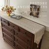 French Retro Dining Table Runner/Tablecloth for Coffee & Side Tables - High-End Home Decor Long Cover