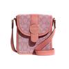 New N/S Iconic Jacquard With Refined Pebbled Leather Shoulder Bag, Crossbody Bag Mini Women's C8321-IMRRJ