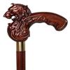 Lion Walking Stick for Men Leon King Wooden Cane for Gentlemen Hand Carved Fashion Derby Baston 91.44 Cm