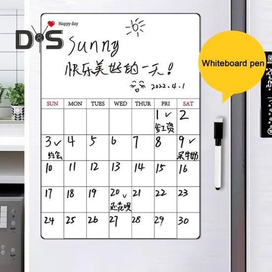 Магнитная доска для записей с маркером для белой доски, поверхность для сухого стирания, многоцелевой сильный магнит, белая доска для напоминаний