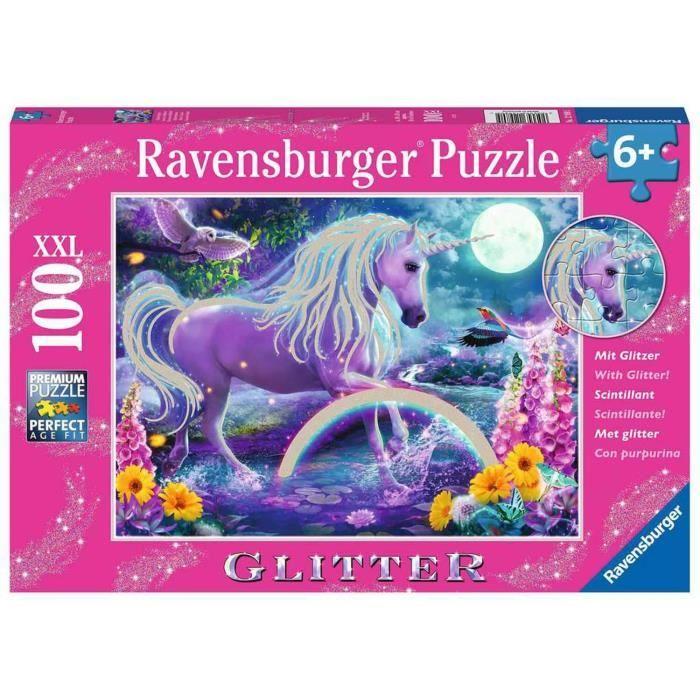 Children's Puzzle 100 Pieces XXL - Sparkling Unicorn - Ravensburger