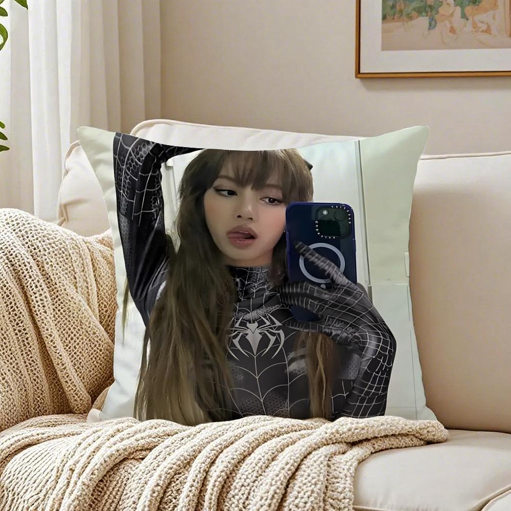 singer powerful LLLisa Cushion Cover Pillowcase Antidustmite living Room Sofa Decor Cushion Room