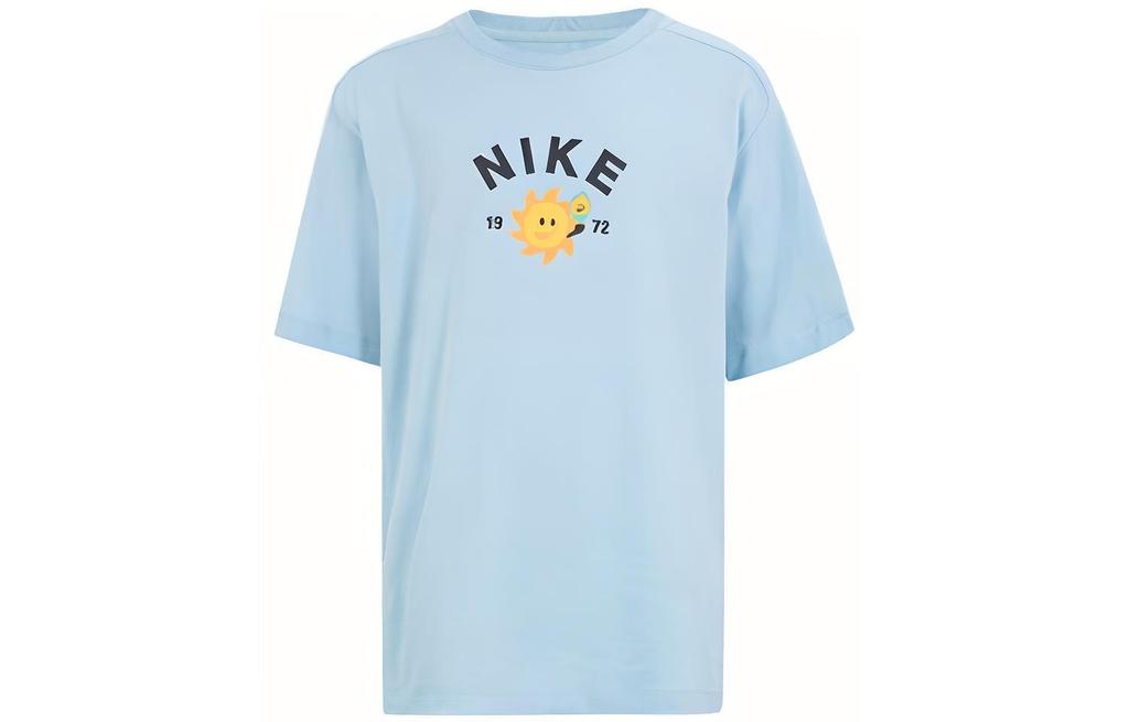 Nike Short Sleeved T Shirts Light Blue Kids' FJ7236-483