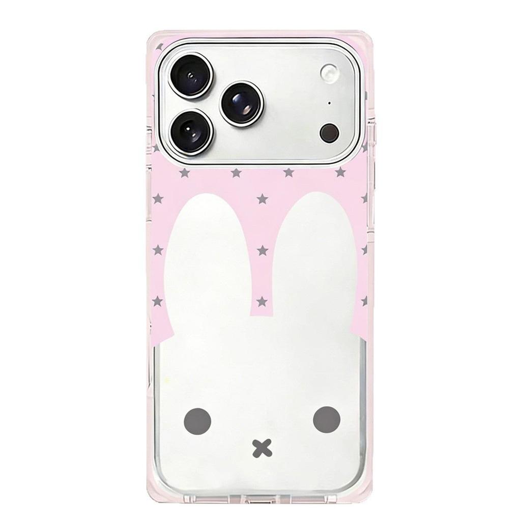 Кристальный чехол с кроликом Миффи для iPhone 15/16/17 ProMax, противоударный