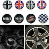 4 шт. 52 мм Для MINI Cooper JCW WORKS R55 R56 F55 F56 R57 R58 R59 R60 R61 R50 Автомобильный колпачок центральной ступицы диска Защитная крышка диска Наклейки с эмблемой