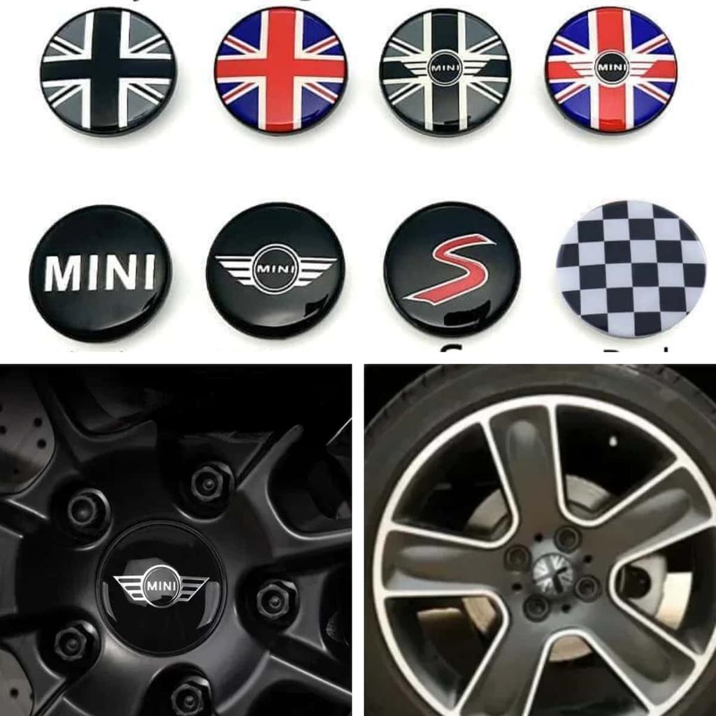 4 шт. 52 мм Для MINI Cooper JCW WORKS R55 R56 F55 F56 R57 R58 R59 R60 R61 R50 Автомобильный колпачок центральной ступицы диска Защитная крышка диска Наклейки с эмблемой