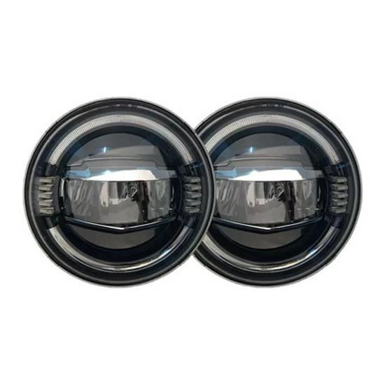 7-дюймовые светодиодные фары для JL07-17 JK Wrangler - Синие