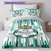 Santos Laguna Pattern Bedding Set Quilt Cover Pillowcase Home Decor Gift (1 * duvet cover + 2 * pillowcase, without core)