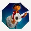 Coco Movie Poster Inspired Cartoon Umbrella, Portable 3-Fold Compact Umbrella, Suitable for Camping, Hiking and Travel, Ideal Easter Birthda