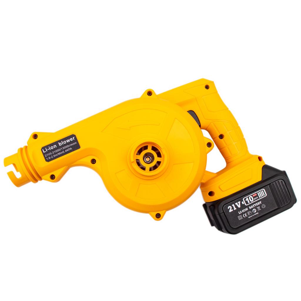 21 В перезаряжаемая литиевая электрическая воздуходувка, 3000 мАч литиевая беспроводная воздуходувка для листьев, большая мощность