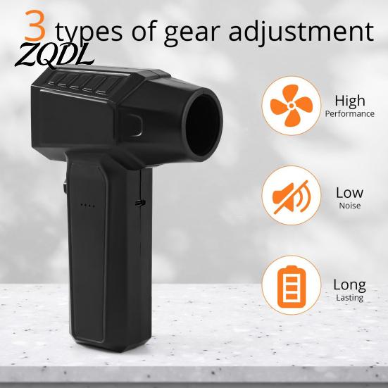 Multi Scene Airflow Device Electric Air Duster with Brushless Motor for PC Keyboard Cleaning, Portable Rechargeable Turbo Fan Workshop Equipment Dust