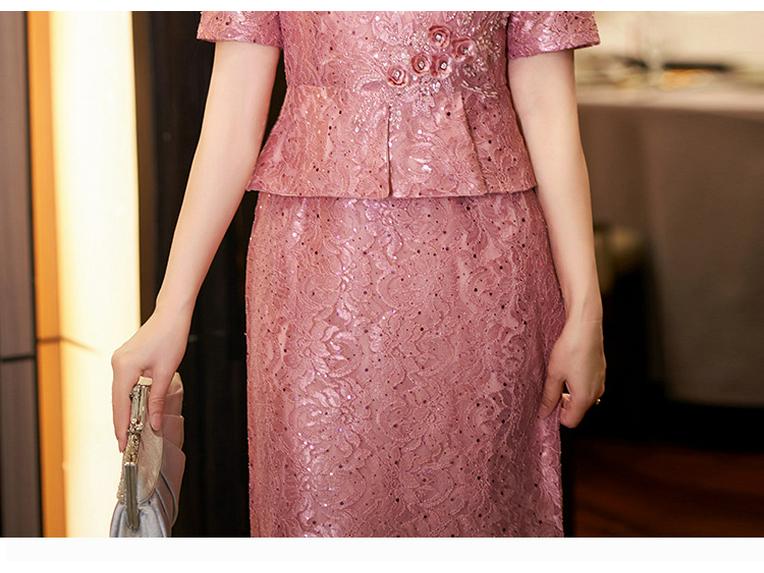 Элегантный свекровь-ципао - свадебное банкетное платье 2025 года, размер плюс, элитный стиль для весны