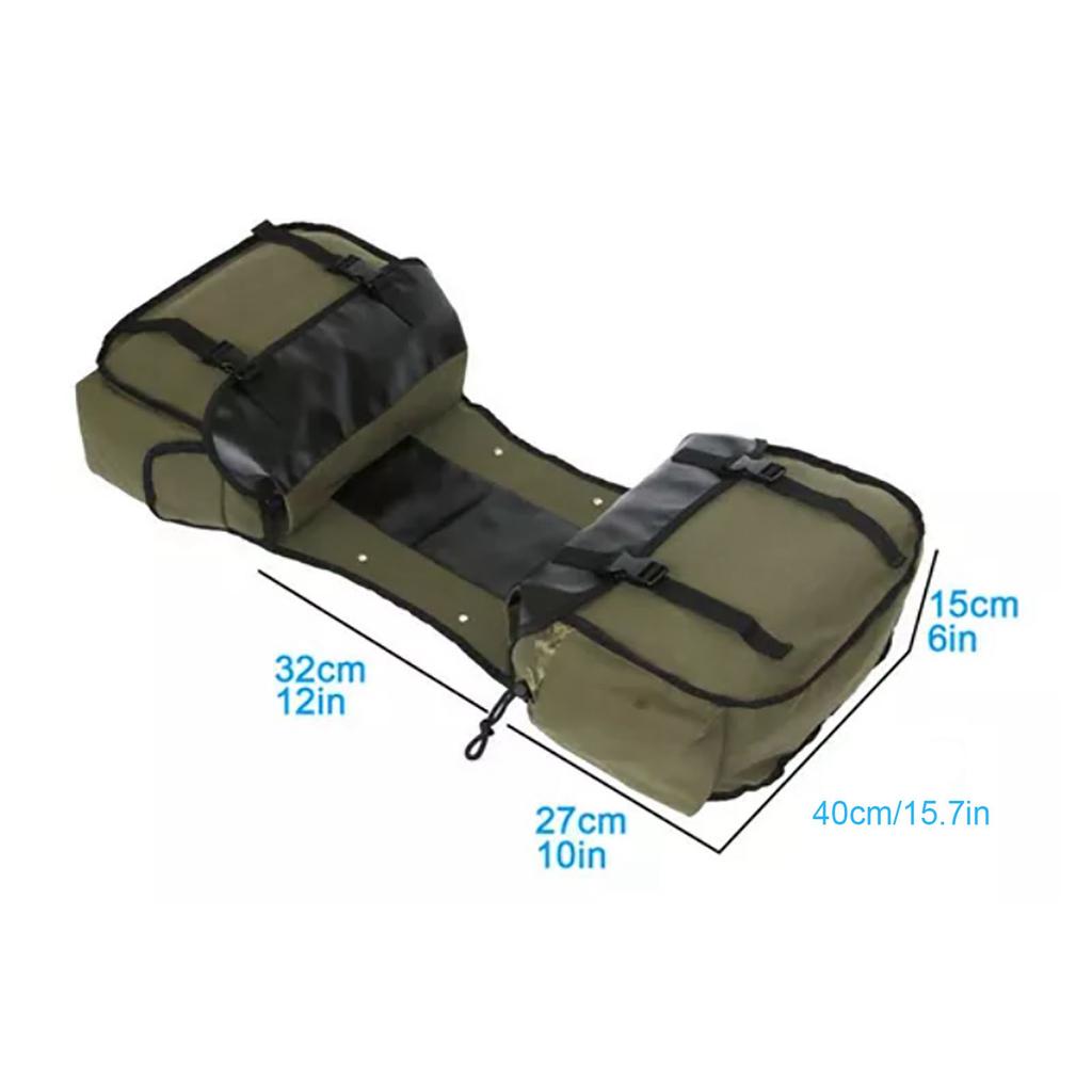 Cycling Side Bags Canvas Bike Commuting Bag Saddle Bags Large Capacity Bike Rear Rack Carrier for Outdoor