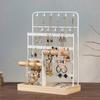 Стойка для украшений большой вместимости, многоярусная, устойчивое основание, серьги, кольца, ожерелья, браслеты