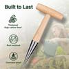 Wooden Handle Plant Hole Digger for Planting 2025 New Pointed Soil Hole Digging for Sowing Seeds