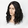 Synthetic 80s Punk Heavy Metal Rock Man Wig Long Curly Hair Black Wig for Men Natural Wave Wig Disco Cosplay Costume