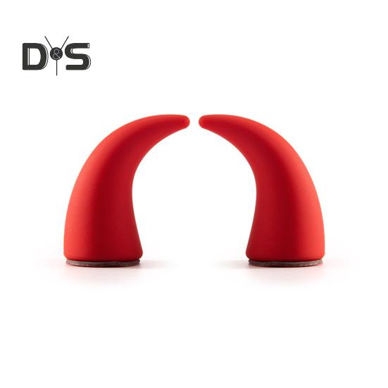 1 Pair Steering Wheel Devil Horn Sticker Small Cute Self Adhesive Auto Car Truck SUV Dashboard Air Vent Steering Wheel 3D Horn Decoration