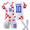 2223 Croatia Home Football Jerseys Shorts Socks Set New Season Shorts Socks Adult Sizes Outfits