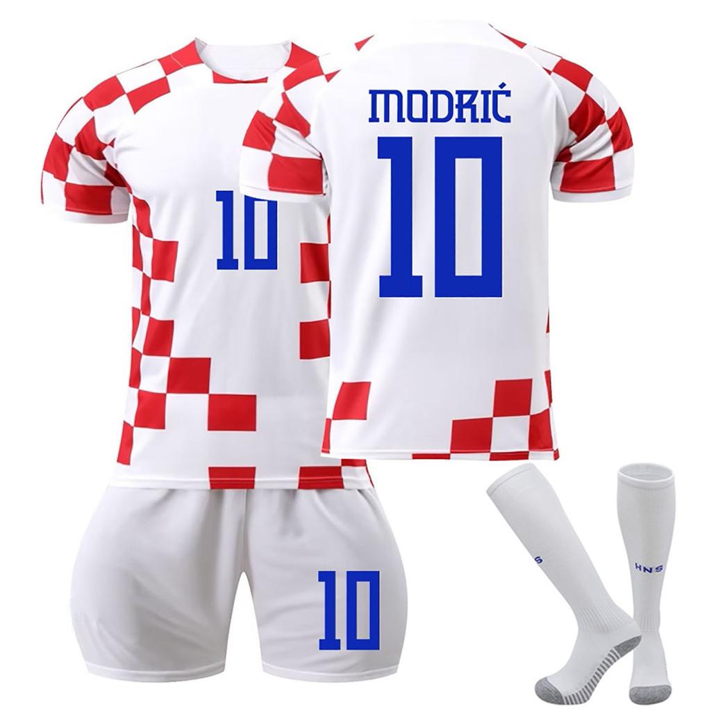 2223 Croatia Home Football Jerseys Shorts Socks Set New Season Shorts Socks Adult Sizes Outfits
