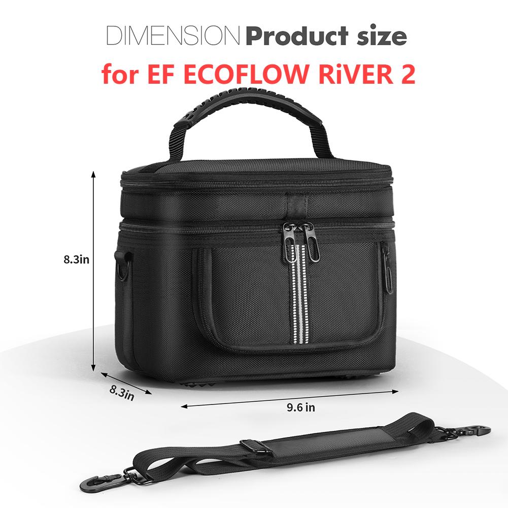 Дорожная сумка для переноски портативной электростанции для EF ECOFLOW RiVER 2/RIVER 2 PRO&RIVER 2 Max/ DELTA 3 Plus/RIVER 3/3 Plus
