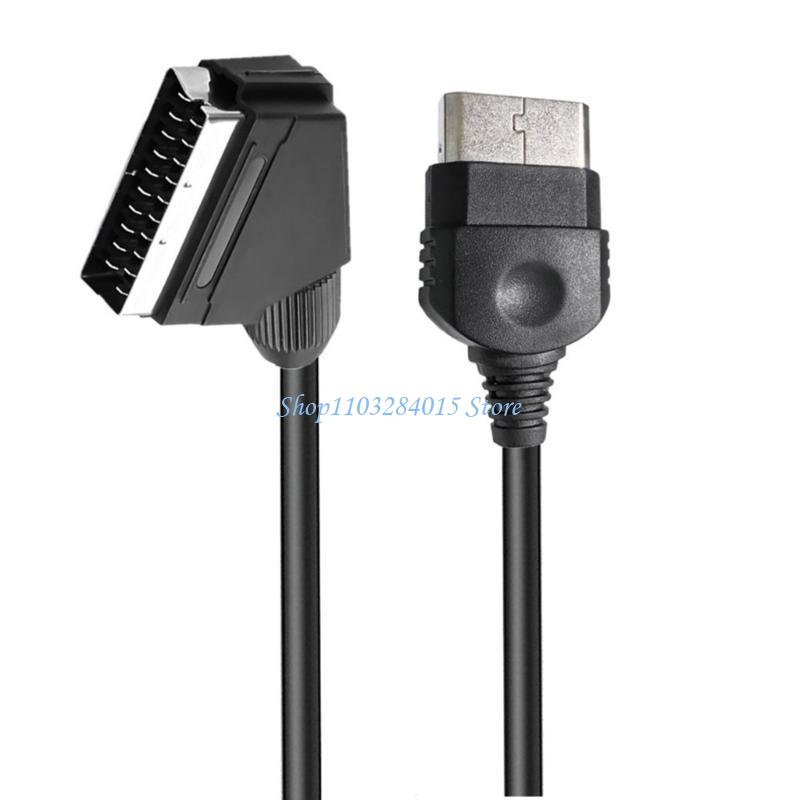 R6FF Enhanceds Sound Video RGBs SCART Cable for First Generation Consoles 180cm