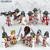 12pcs Medieval Knight Soldier Action Figures Children's Building Blocks Toy