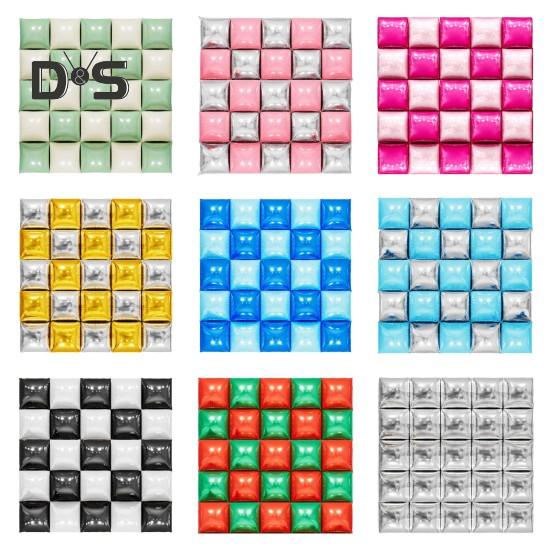 25 шт. квадратных фольгированных металлических шаров, двухсторонние воздушные шары, настенный туннель, свадебный выпускной фон, арка, гирлянда, комплект для вечеринки по случаю дня рождения