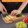 Cheese Slicer with Stainless Steel Wire Wood Cutter for Cheese Butter Even