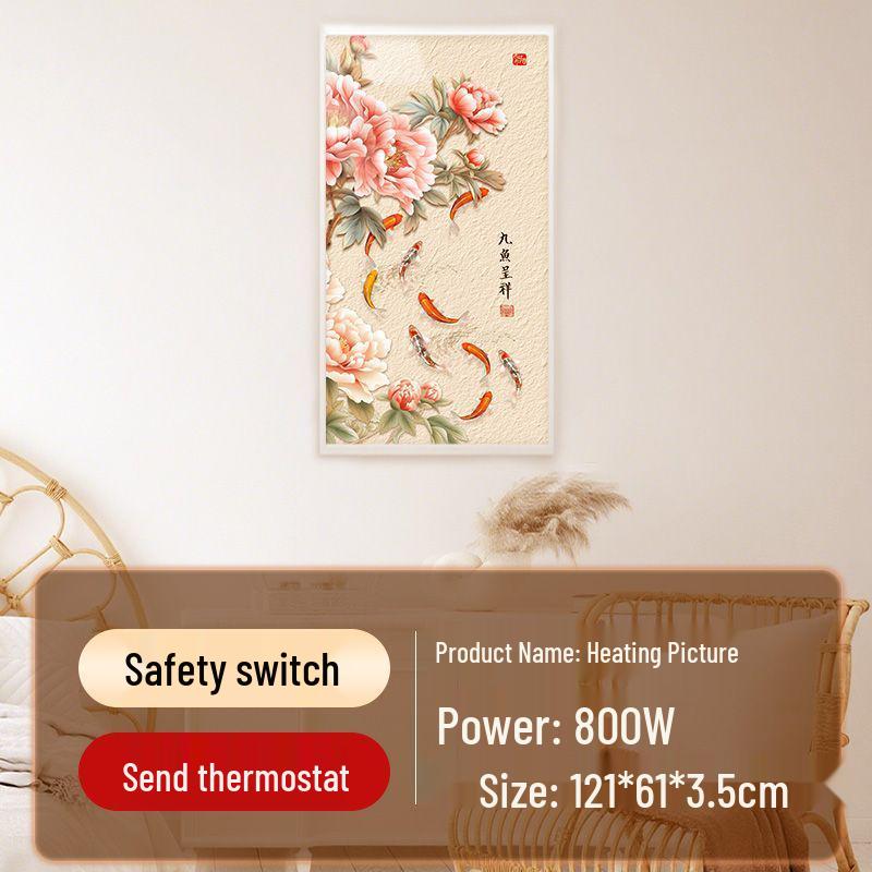 Графеновый Углеродный Кристаллический Настенный Электрический Обогреватель: Энергосберегающий радиатор в стиле фрески