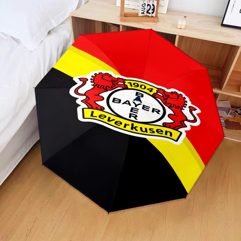 1PC Bayer Football Club Printed Umbrella Folding umbrella, automatic umbrella 8-Frame for Travel, camping Fan gifts Christmas Gifts