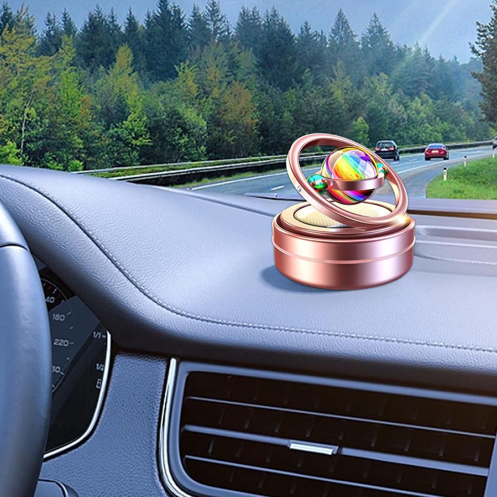 Солнечный освежитель автомобиля, вращающийся диффузор духов для автомобиля, солнечная автомобильная ароматерапия, малошумная энергосберегающая долговечная ароматерапия для грузовиков, транспортных средств, автомобилей