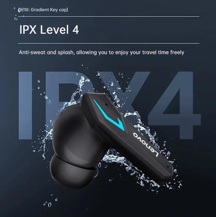 Оригинальные наушники Lenovo TG102 Bluetooth 5.4, спортивная гарнитура, беспроводные внутриканальные игровые наушники с низкой задержкой, двухрежимные музыкальные наушники