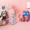 Transparent Drawstring Dustproof Doll Bag, 4 Sizes: 11cm, 17cm, 20cm, 27cm - Plush Cotton for Outings & Hanging