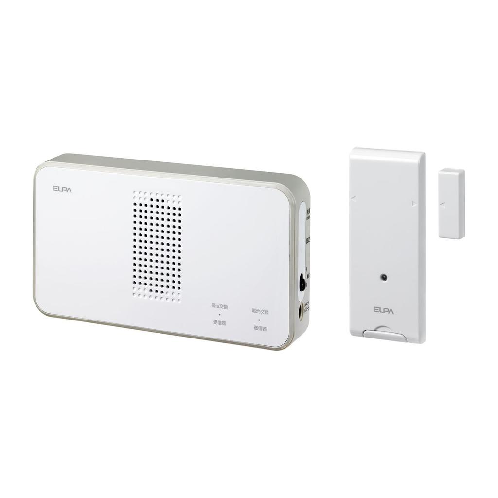 ELPA Wireless Door Chime Sensor Set (EWS-S5034) for Caregivers, Offices, and Stores, Wireless, No Wiring Required